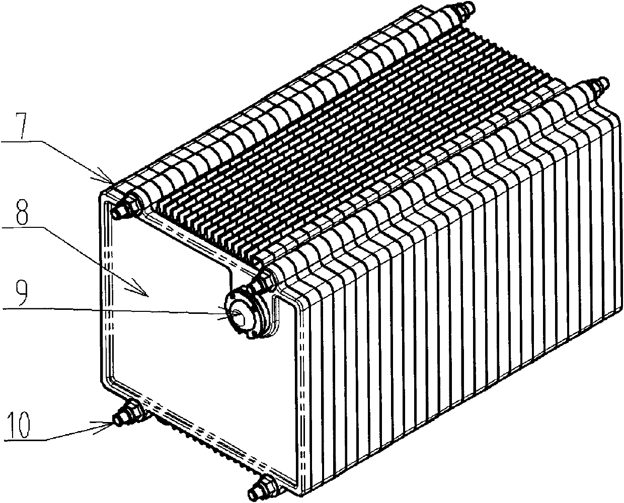 Fully-sealed laminated battery box