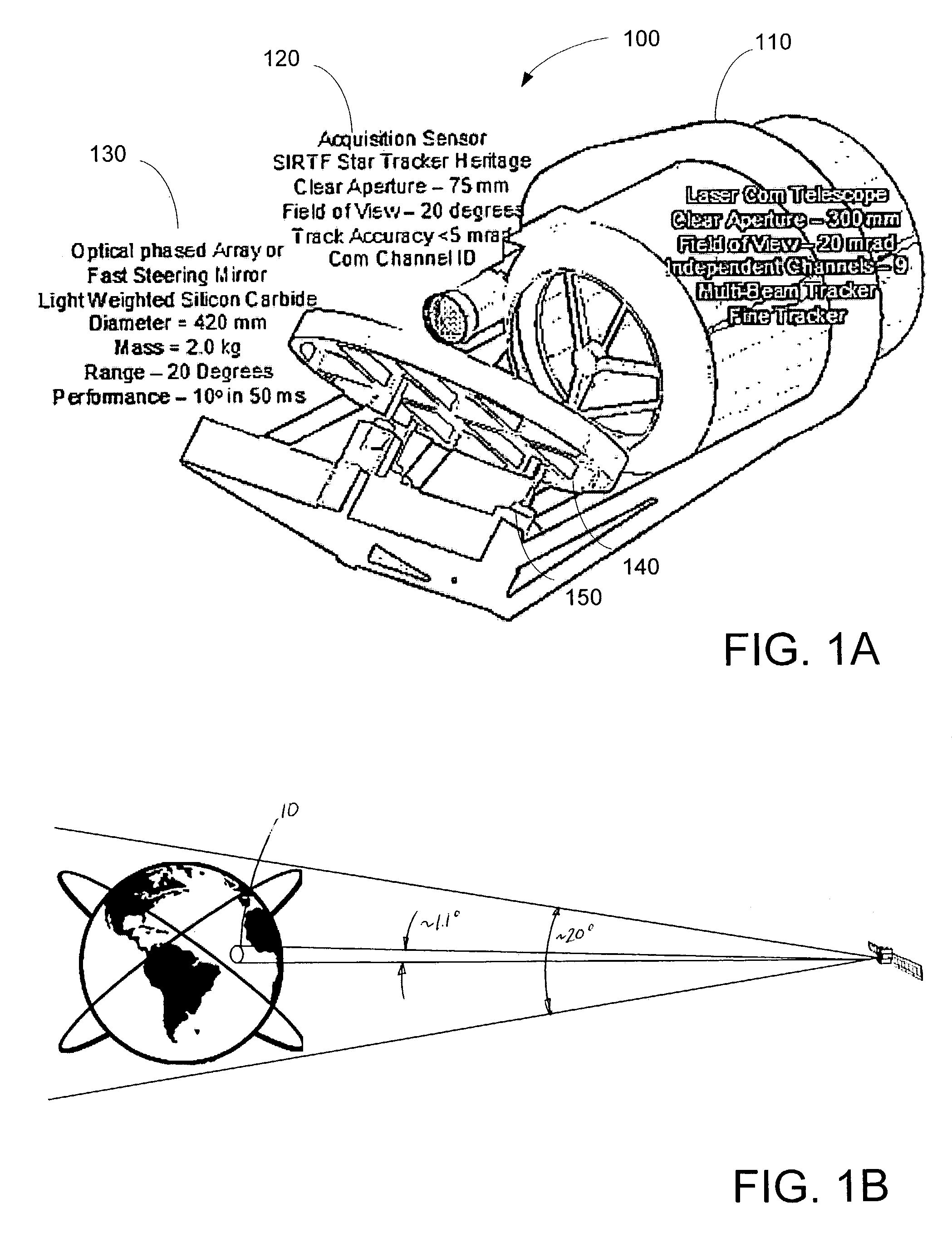 Multi-beam laser communications system and method