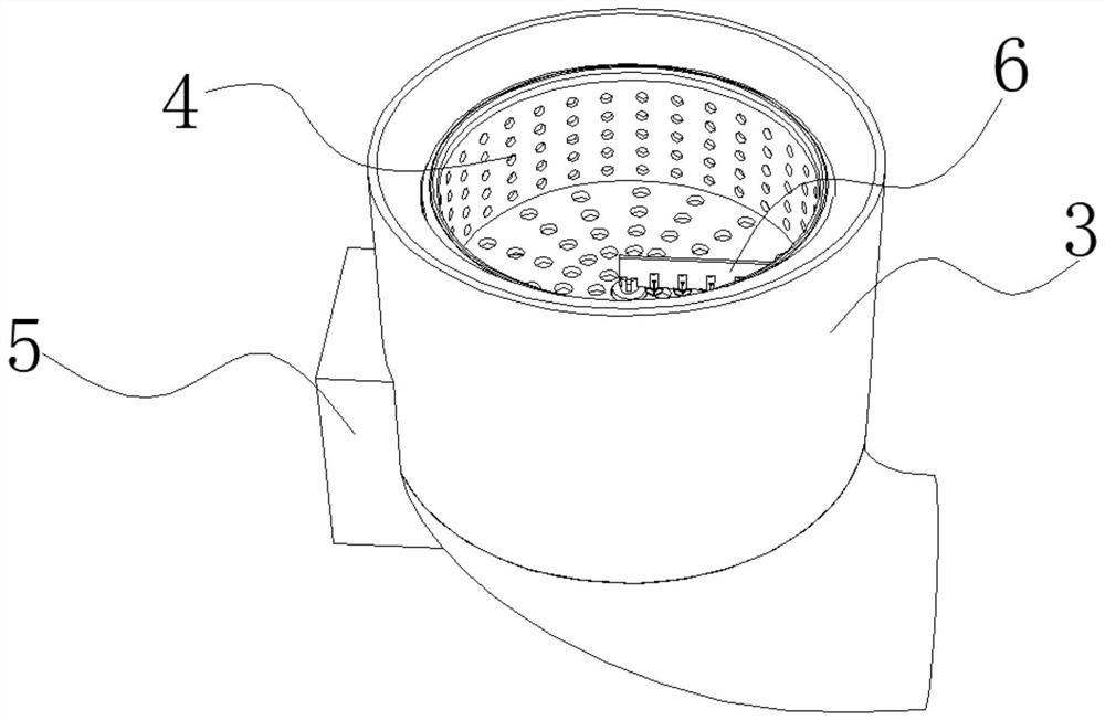 Kitchen wastewater filtering treatment device