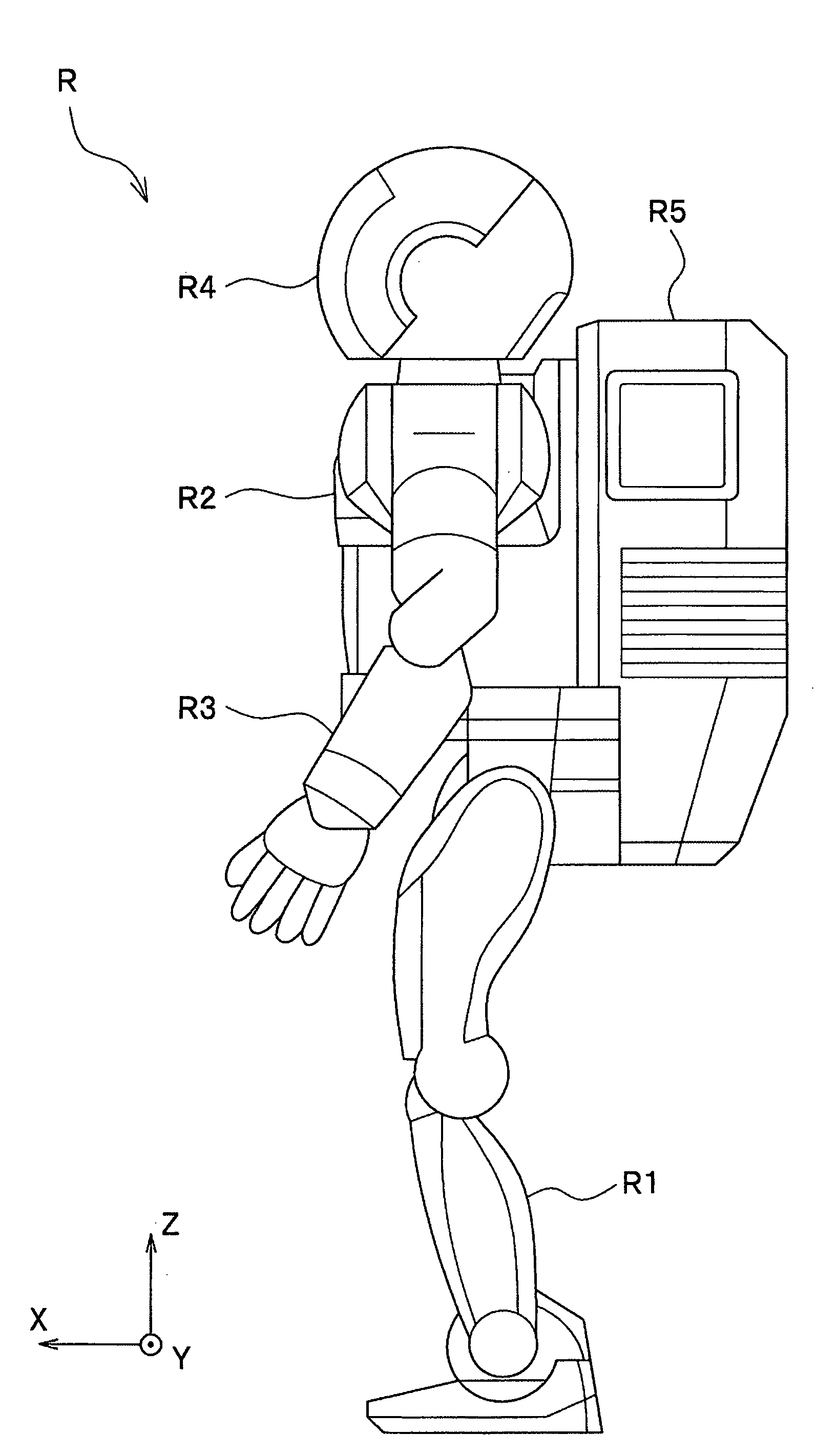 Leg type mobile robot