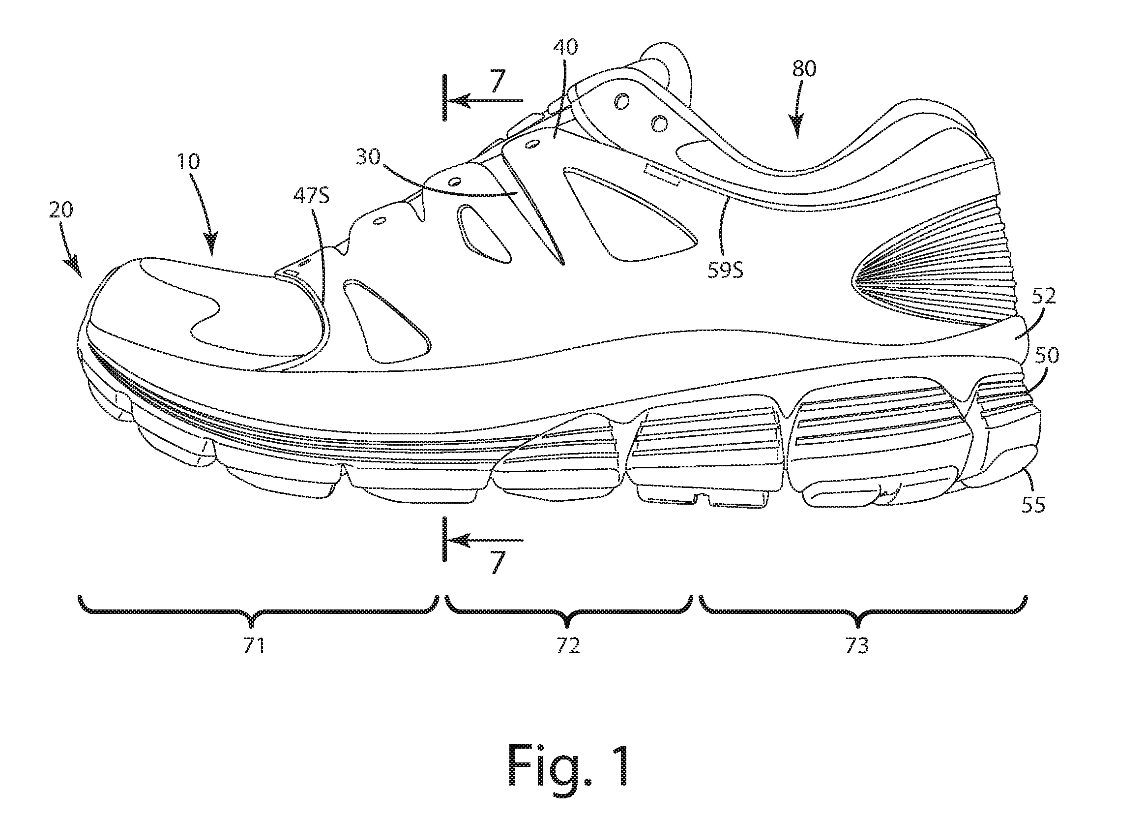 Footwear including a support cage