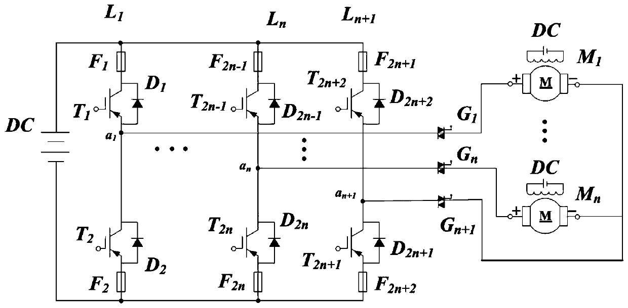 Multi-direct-current motor parallel fault-tolerant system and fault-tolerant control method