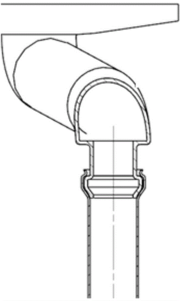 Drain pipe component and refrigerator