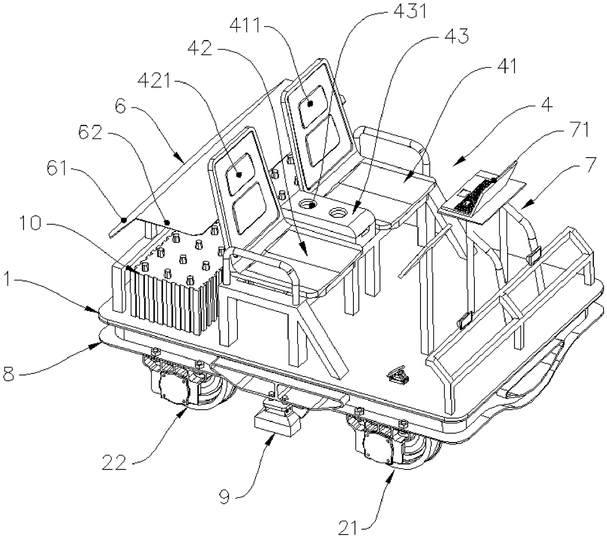 High-precision detection method and vehicle for track geometric parameters