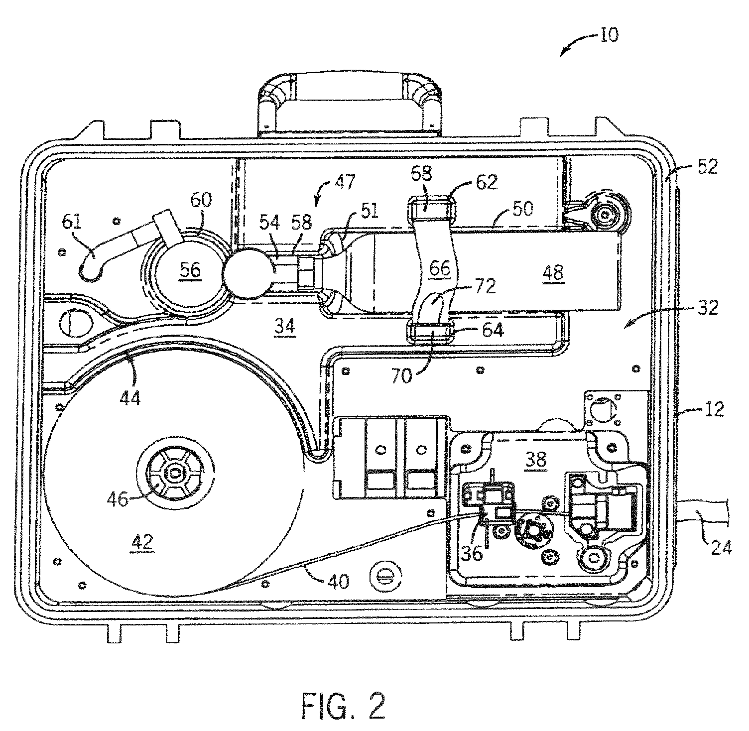 Gas system for wire feeding devices