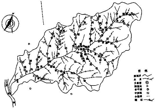 Dam bursting flood analysis system of dam system