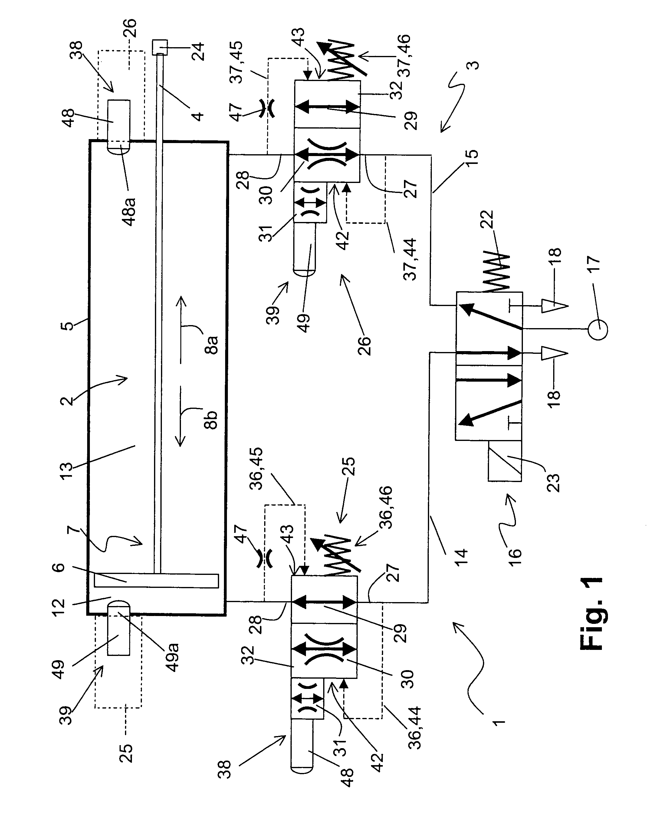 Pneumatic drive system