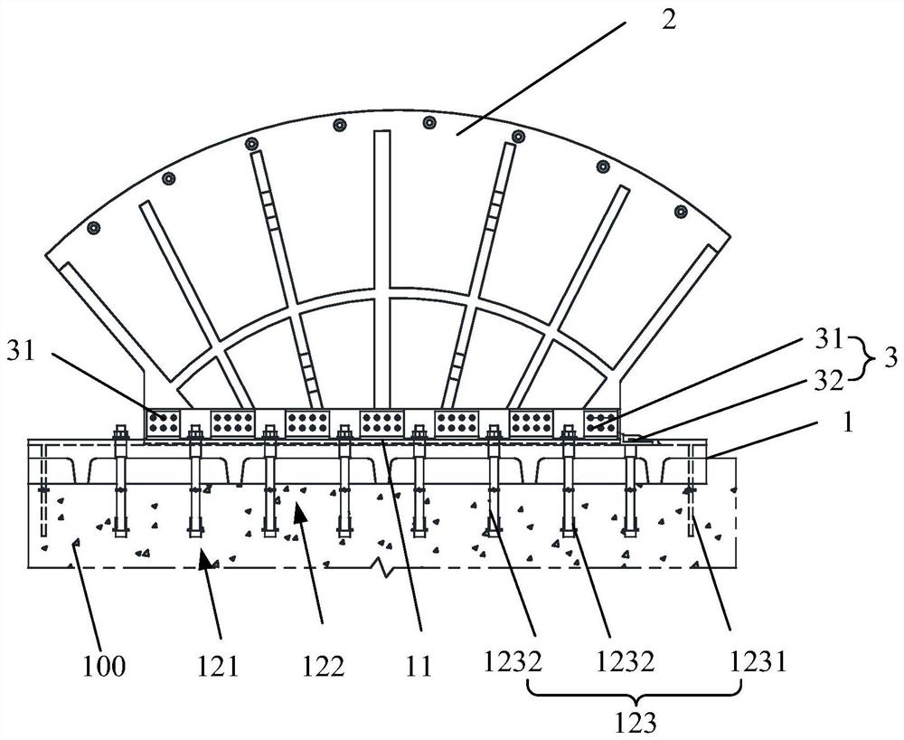 Main cable saddle of suspension bridge