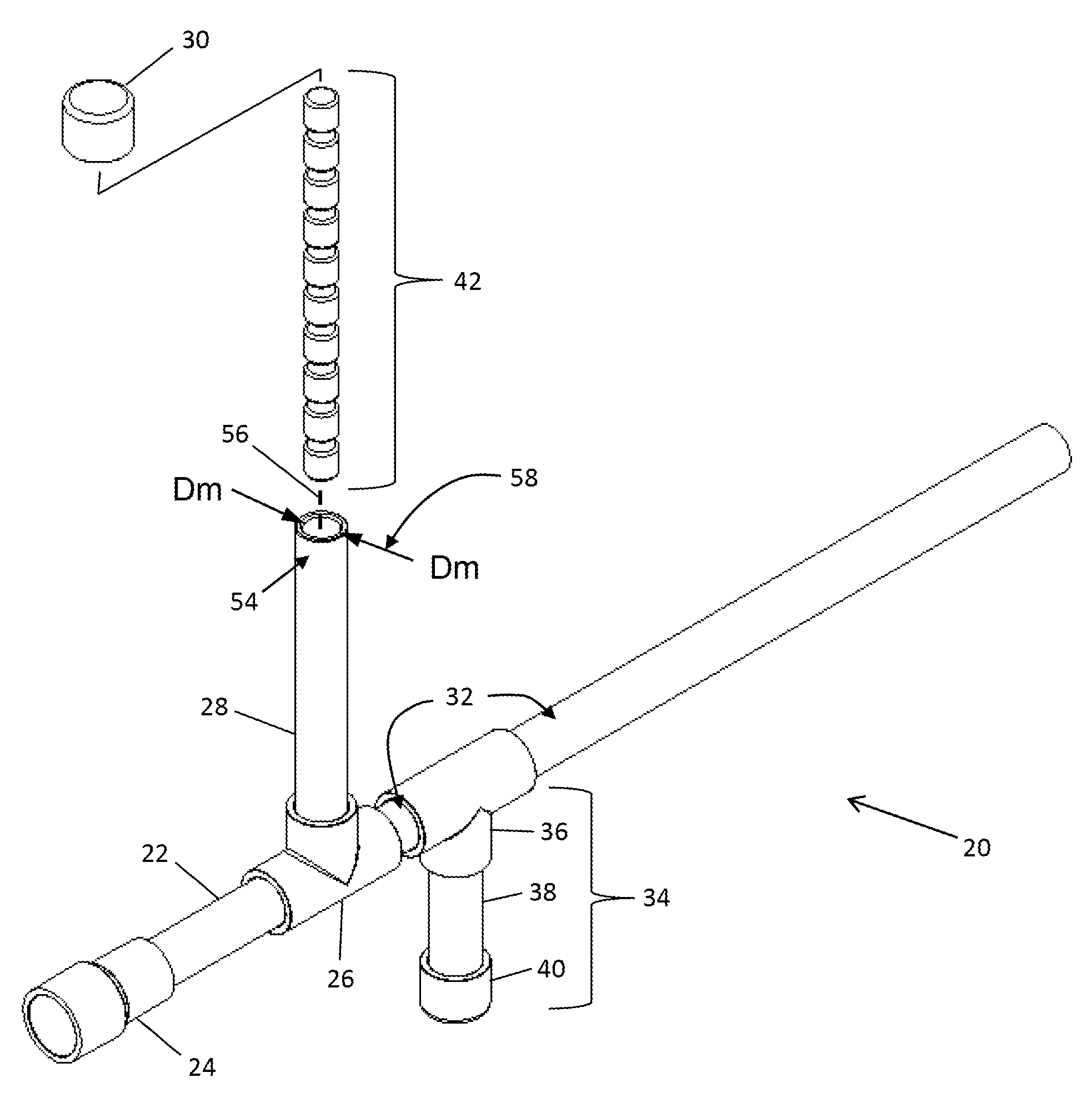 Multiple soft projectile blow gun