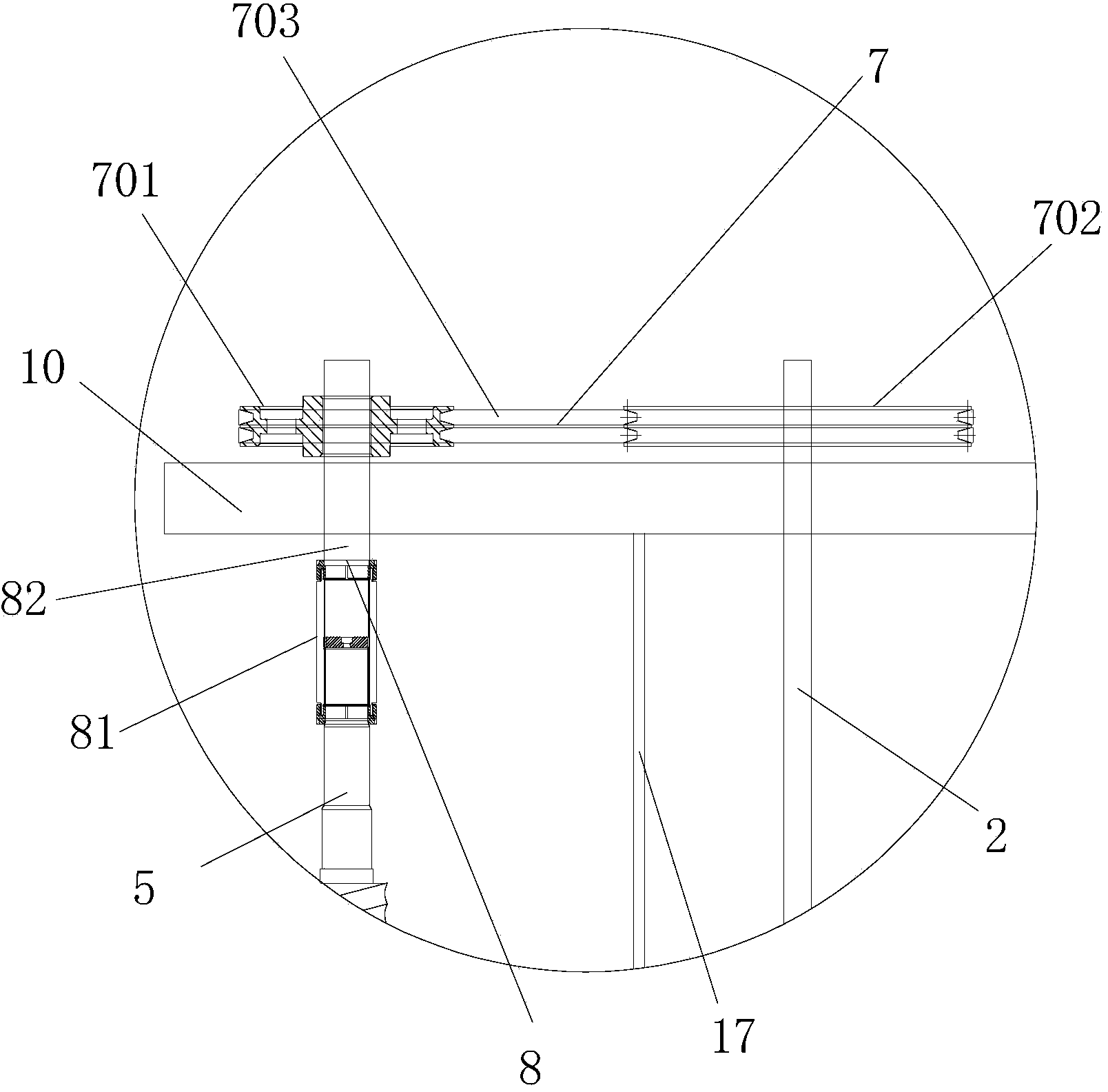 Automatic screw rod cleaning device