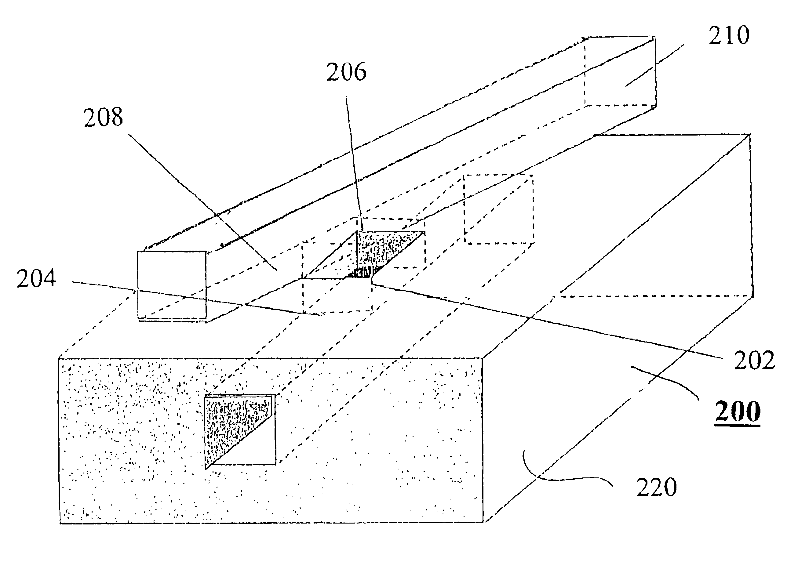 Optical switching system based on hollow waveguides