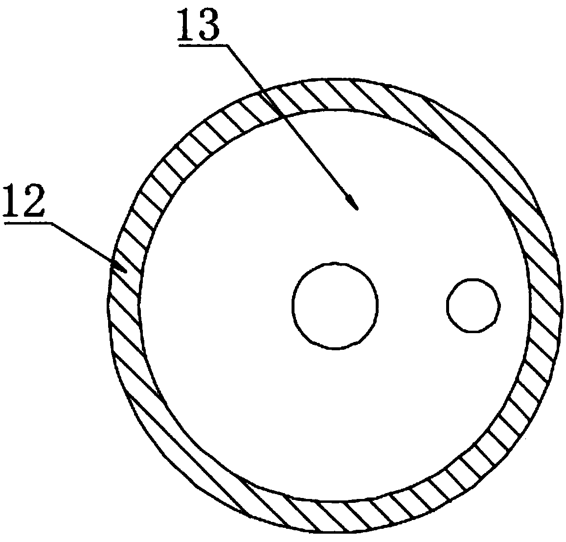 Treatment device for cadmium contaminated soil