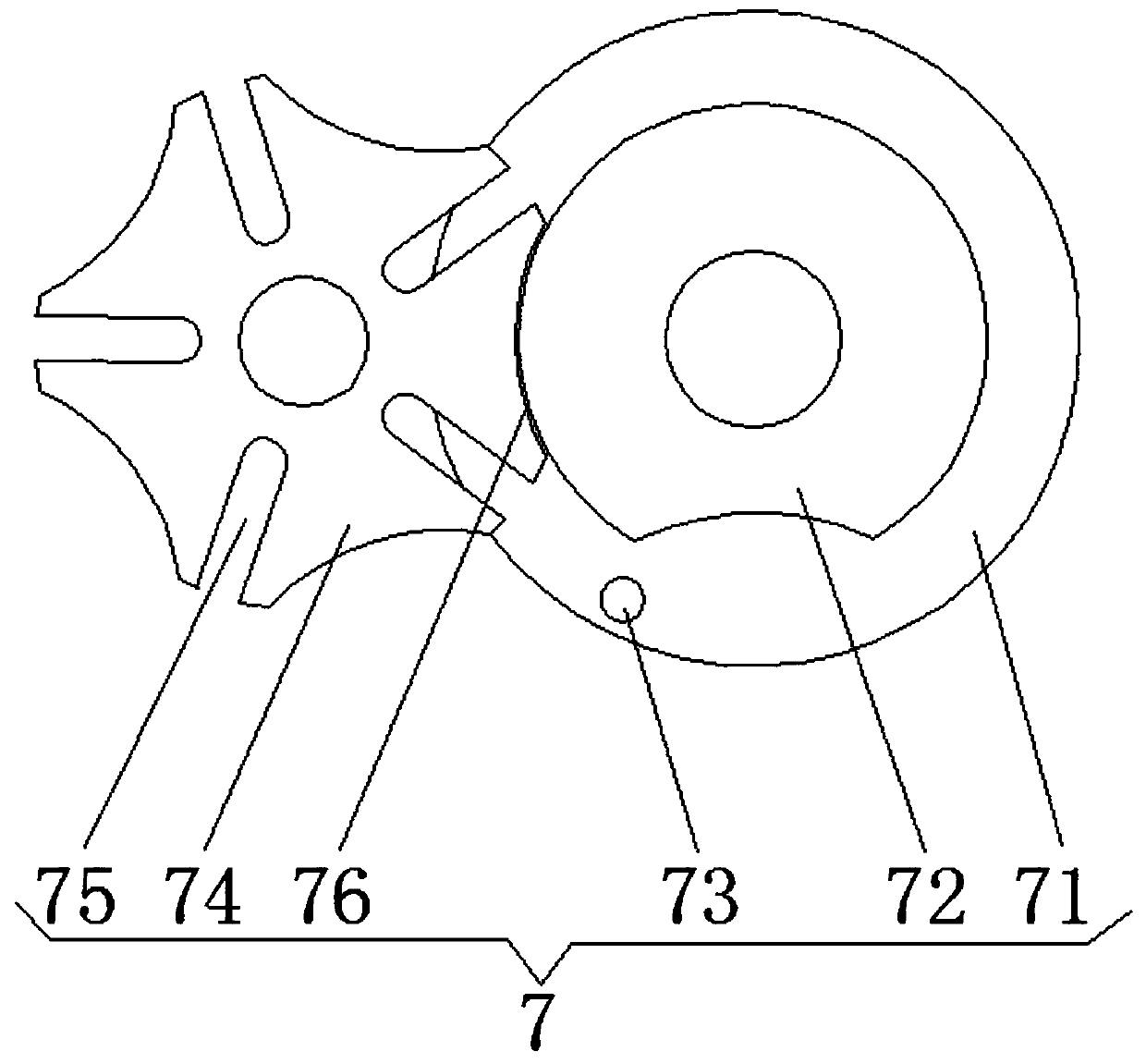 A kind of transplanting device for vegetable planting