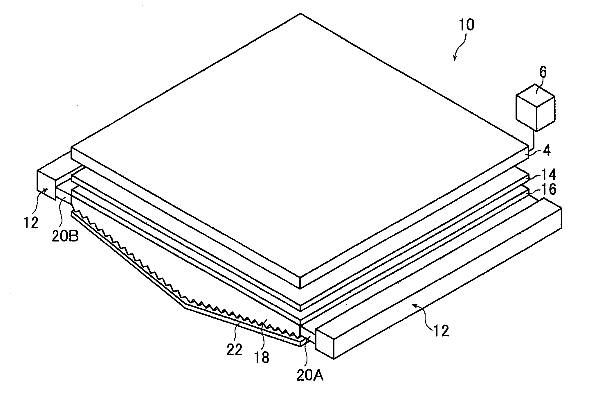 Planar illuminating device