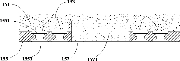 Electromagnetic shielding module packaging structure and electromagnetic shielding module packaging method