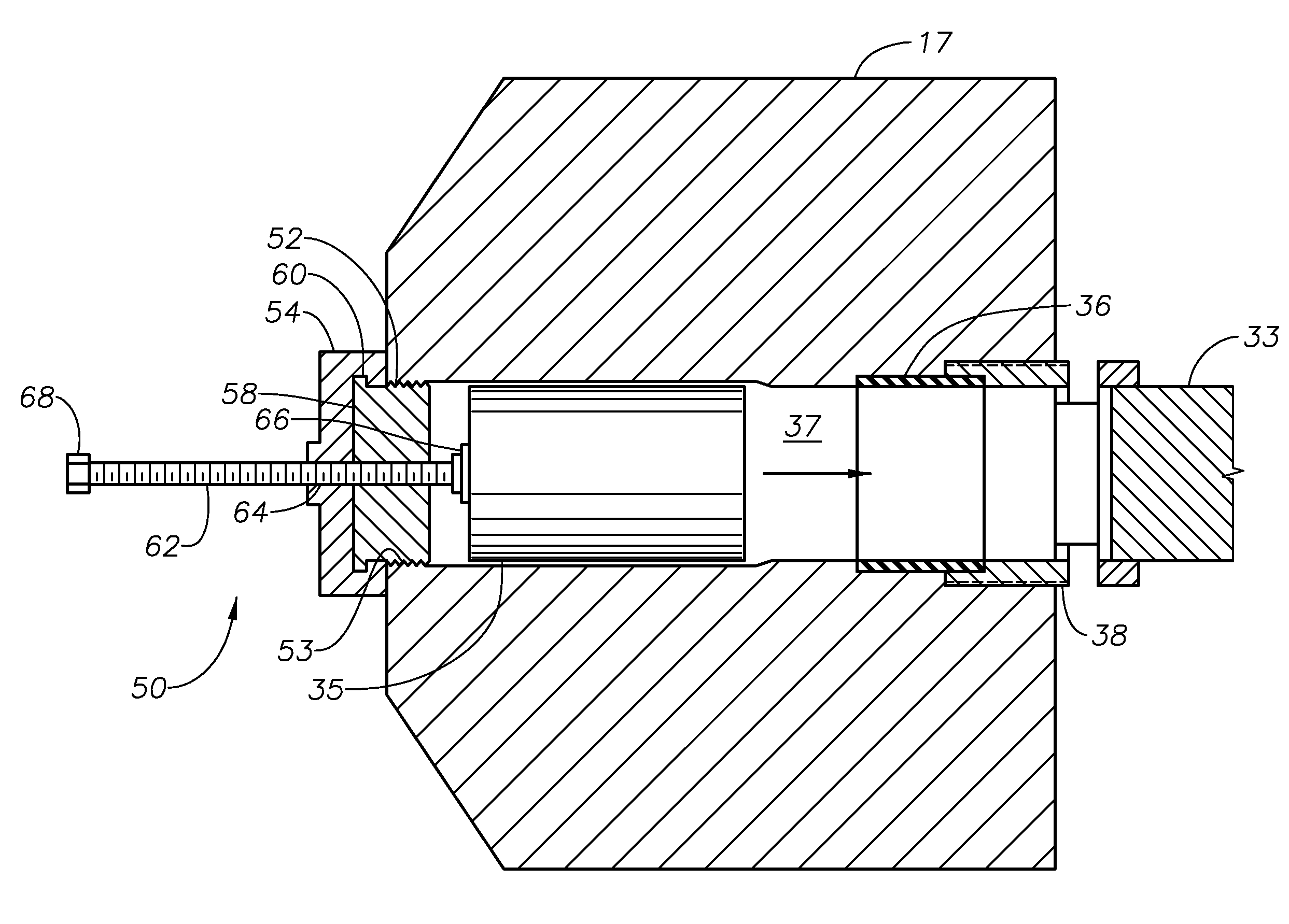 Threaded rod plunger installation tool