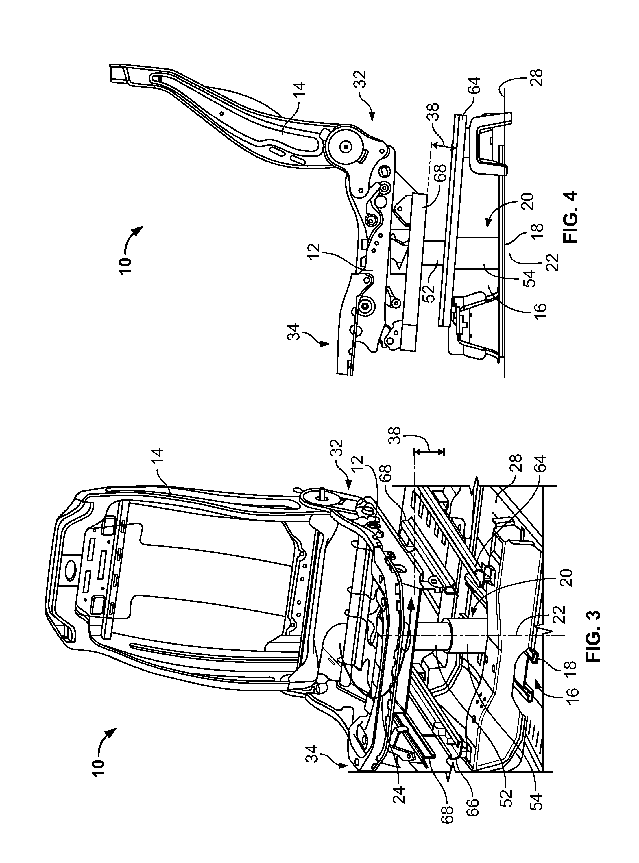 Automatic presentable swiveling seat