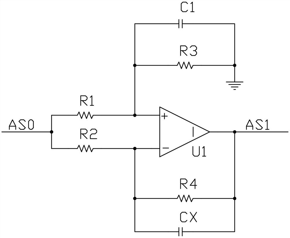 Weak capacitance change measuring circuit