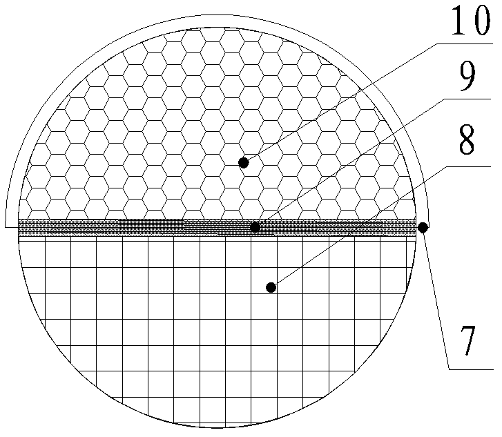 Gasoline engine tail gas treatment device with hydrocarbon catching function