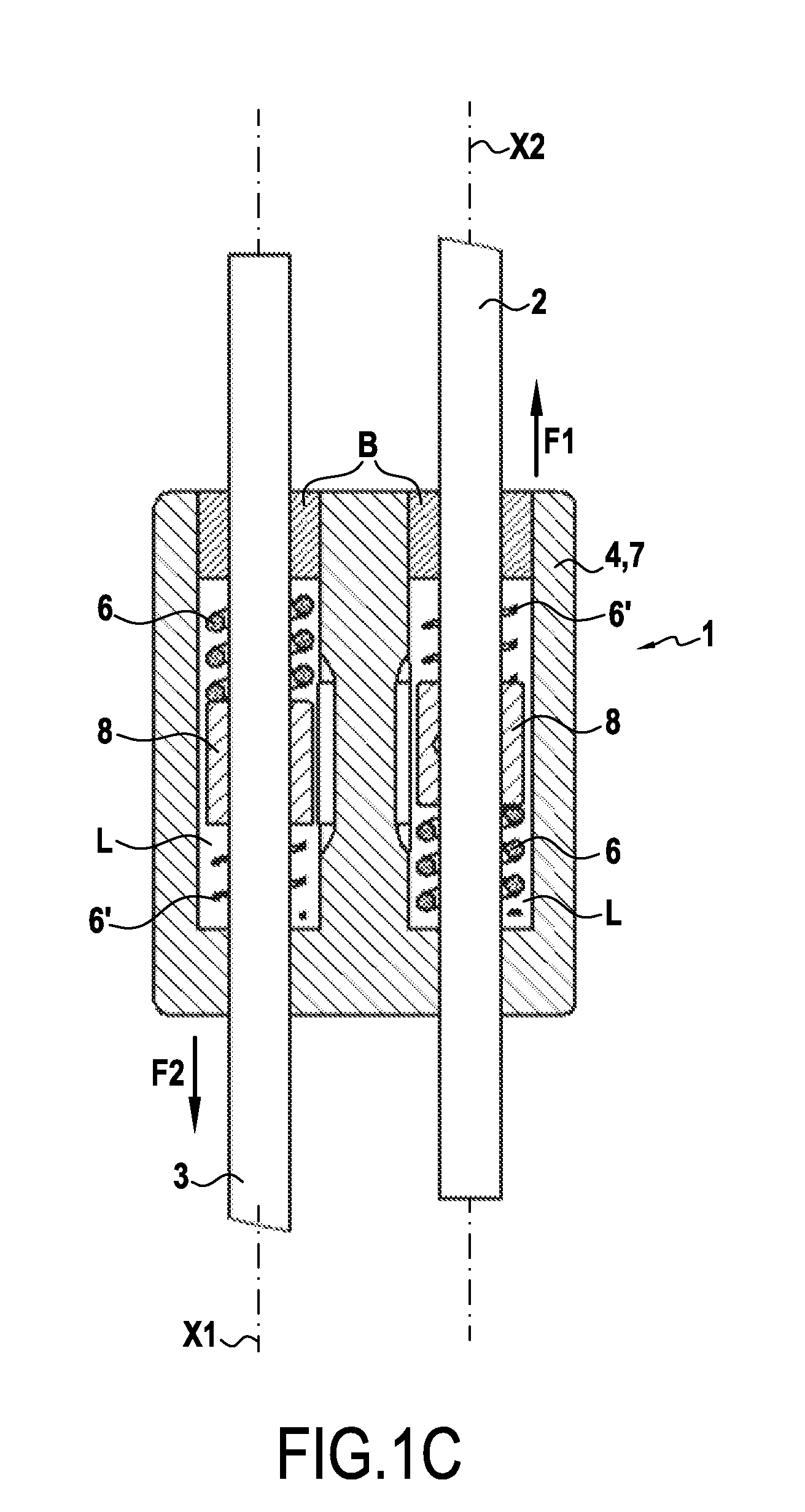 Device for correcting scoliosis and controlling vertebral arthrodesis