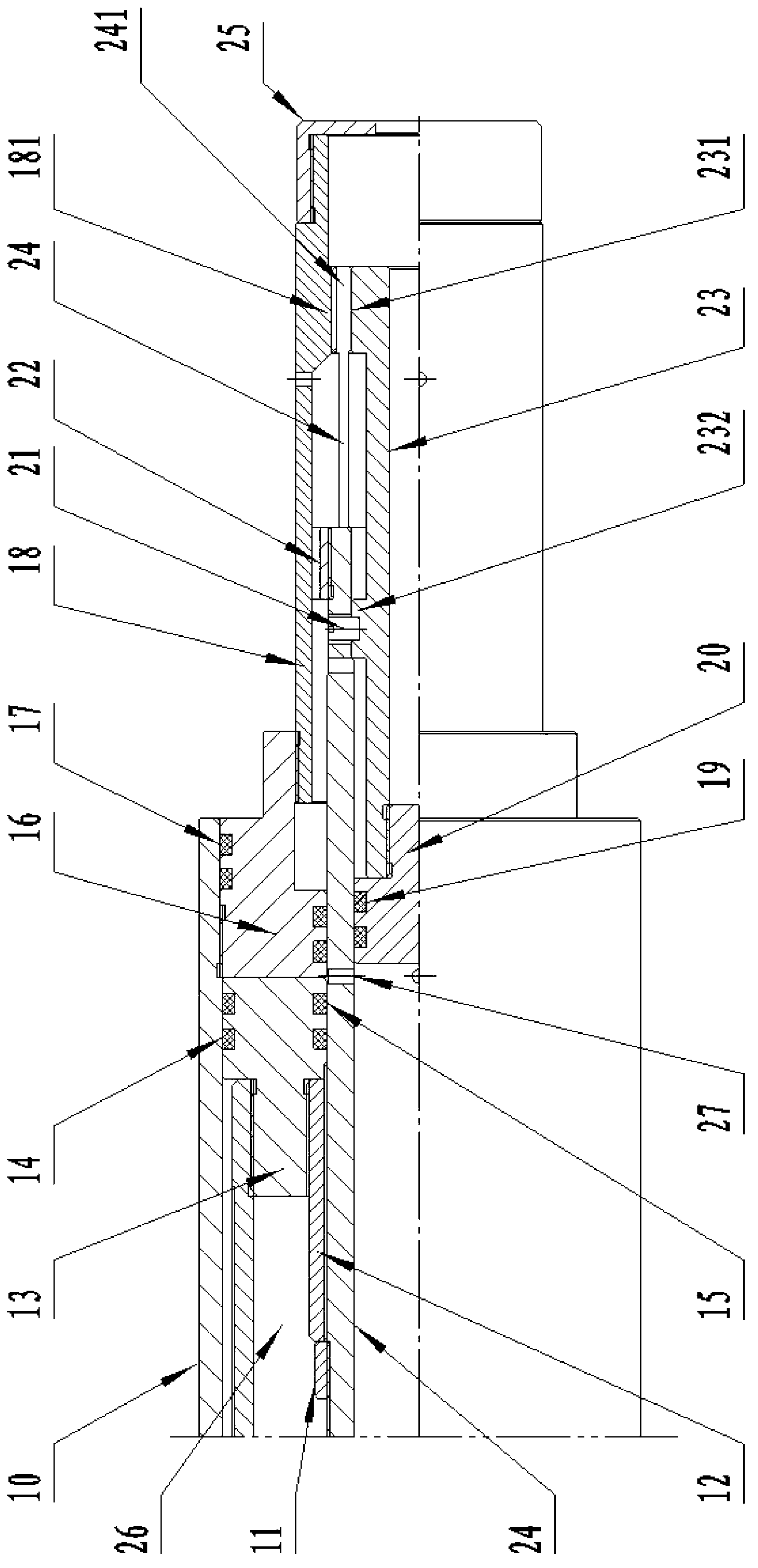 Test detecting tool for compression-type packer rubber sleeves