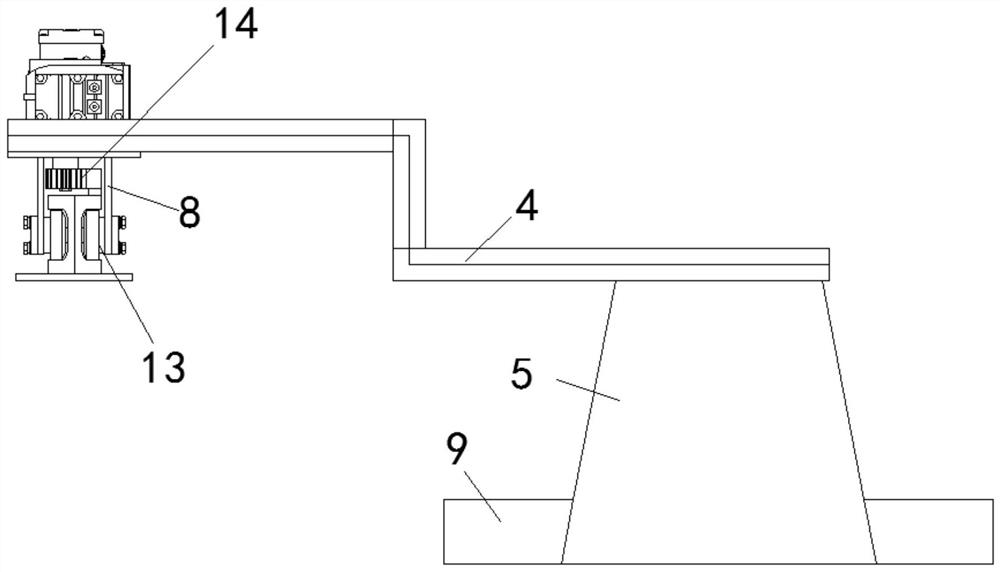 Foundation bolt hot-dip galvanizing on-line automatic ash beating device