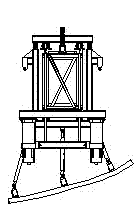 Needle beam type inverted arch lining sliding framework and construction method thereof