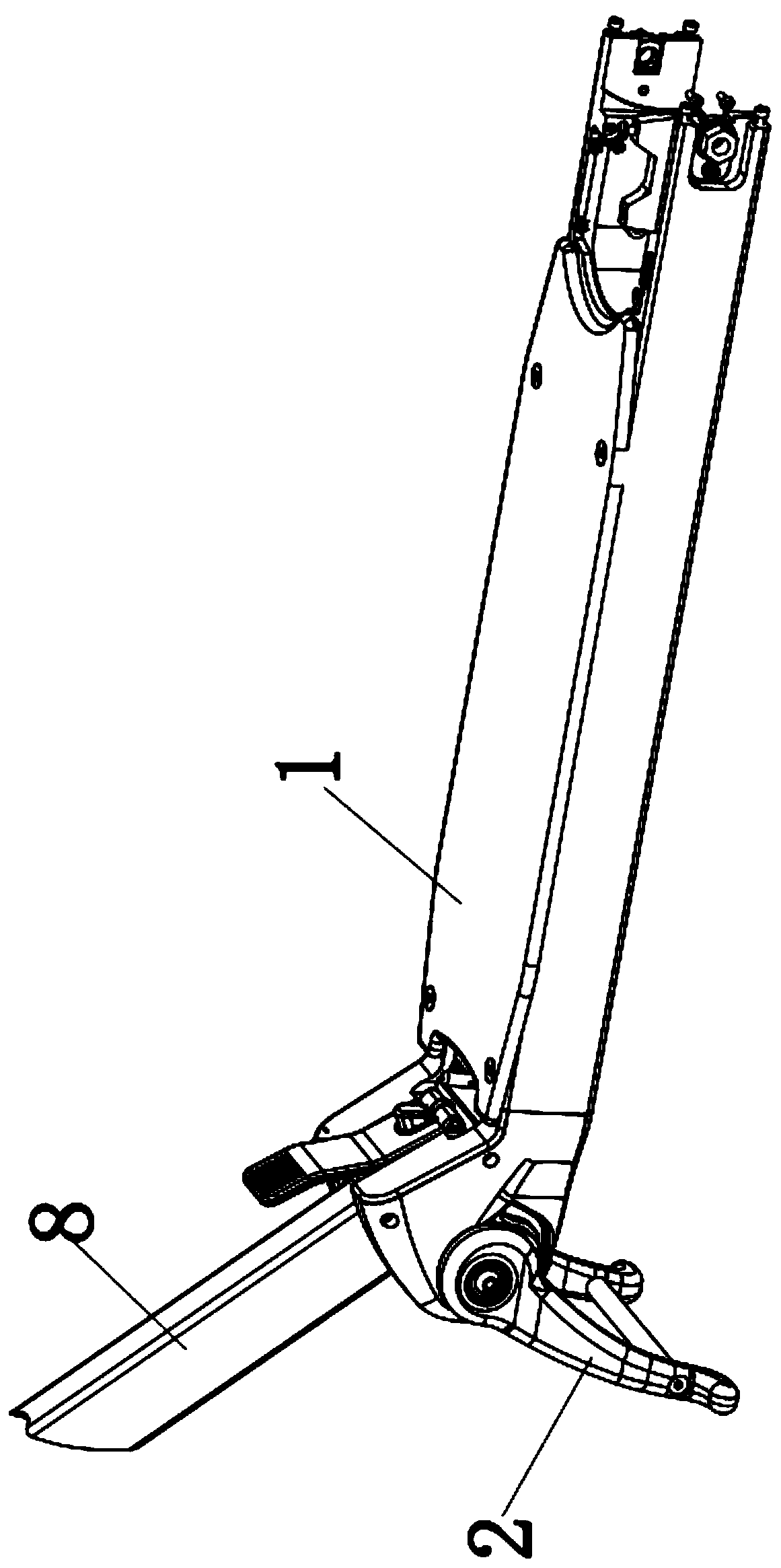 Support structure of electric scooter