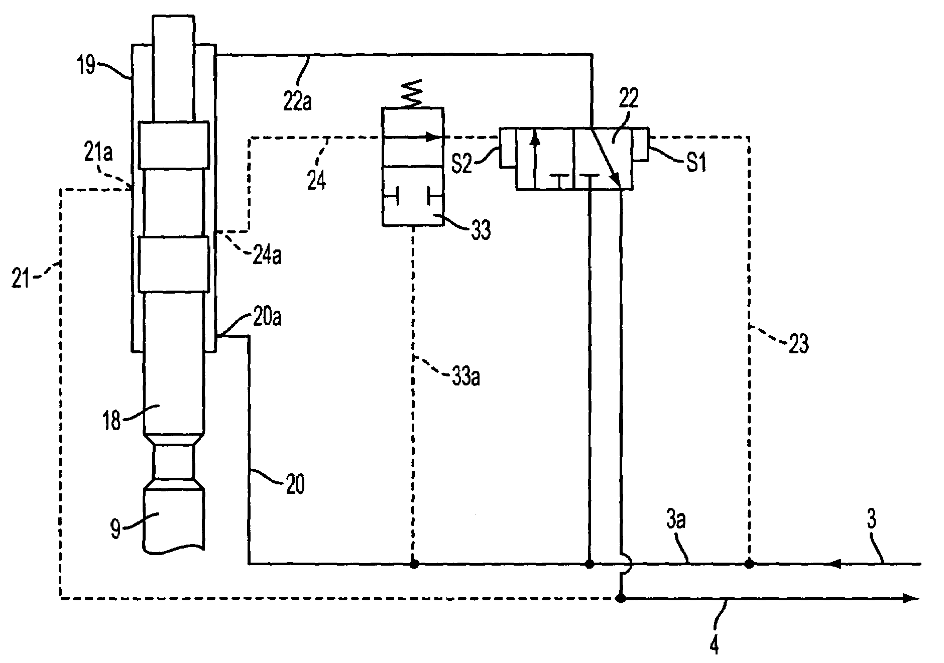 Hammer with high pressure shut-off