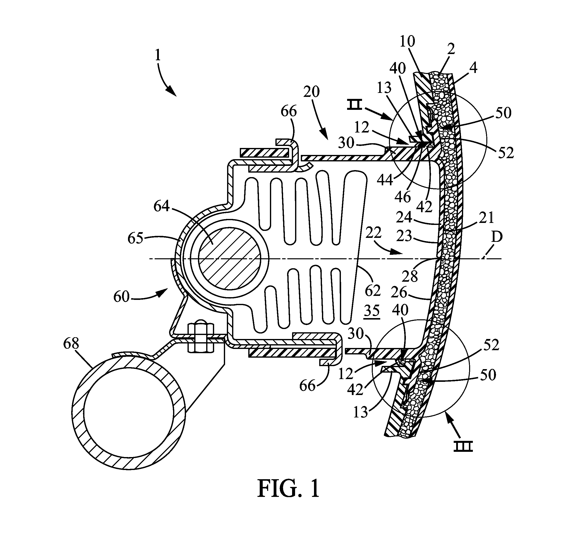 Interior Trim Part for a Motor Vehicle Comprising an Airbag Door