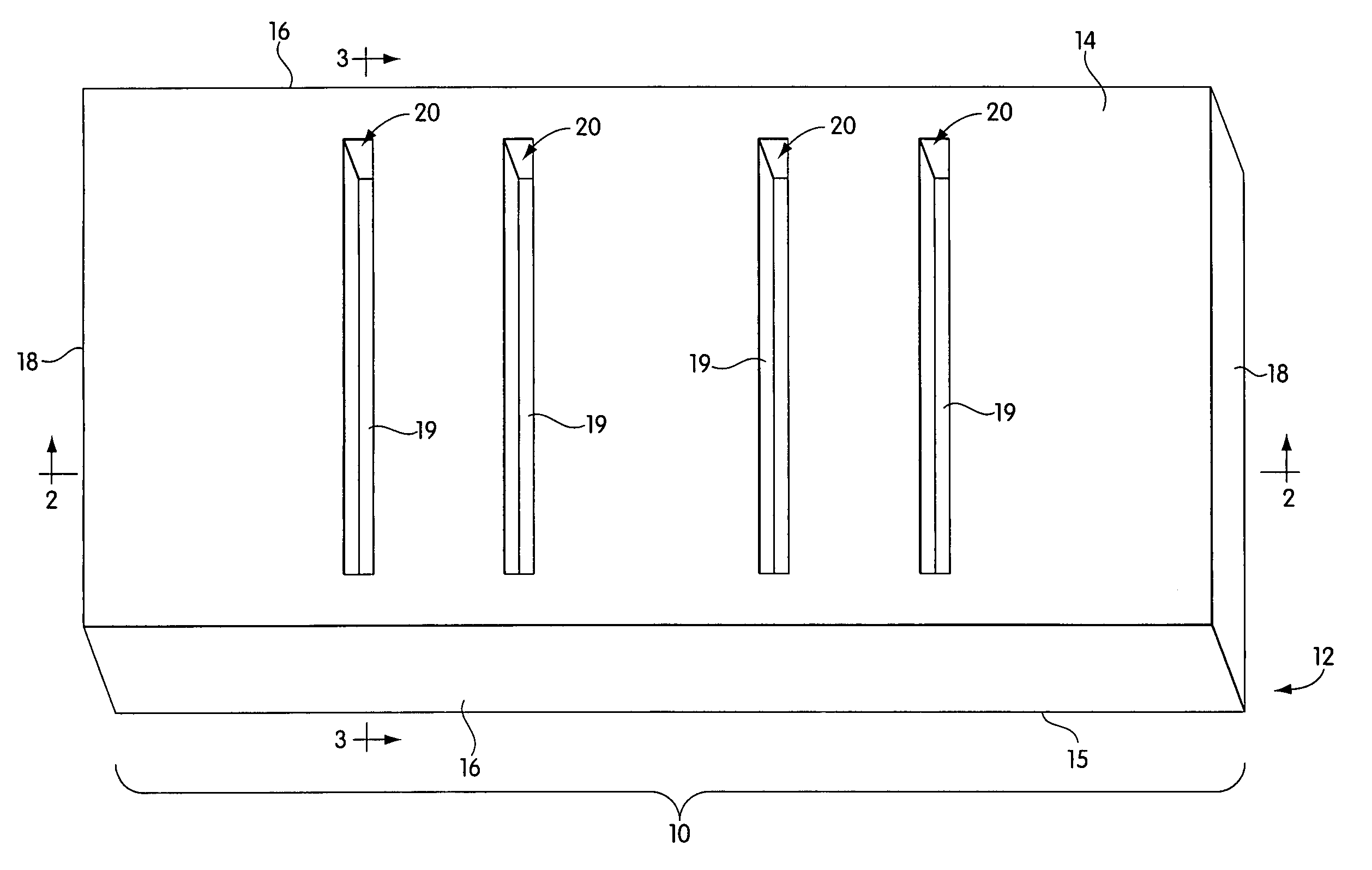 Channel-cut cushion supports