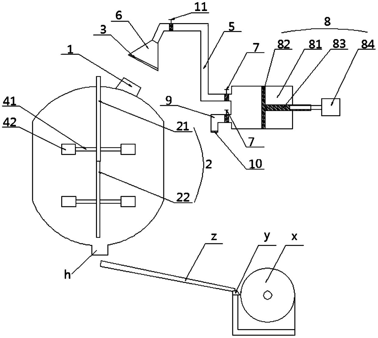 Vacuuming type pvc stabilizer flake processing line