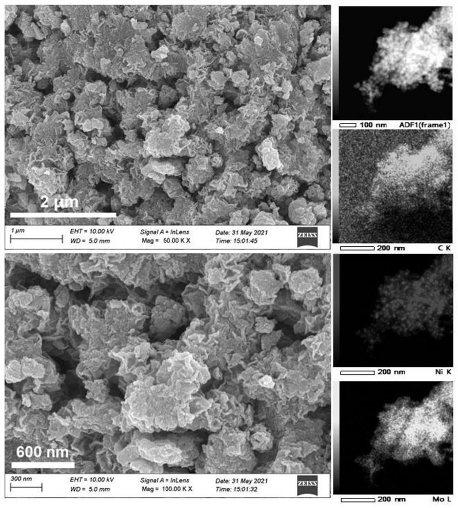 Preparation method of lignin-based bimetallic catalyst and application of lignin-based bimetallic catalyst in hydrogen evolution by electrolyzing water