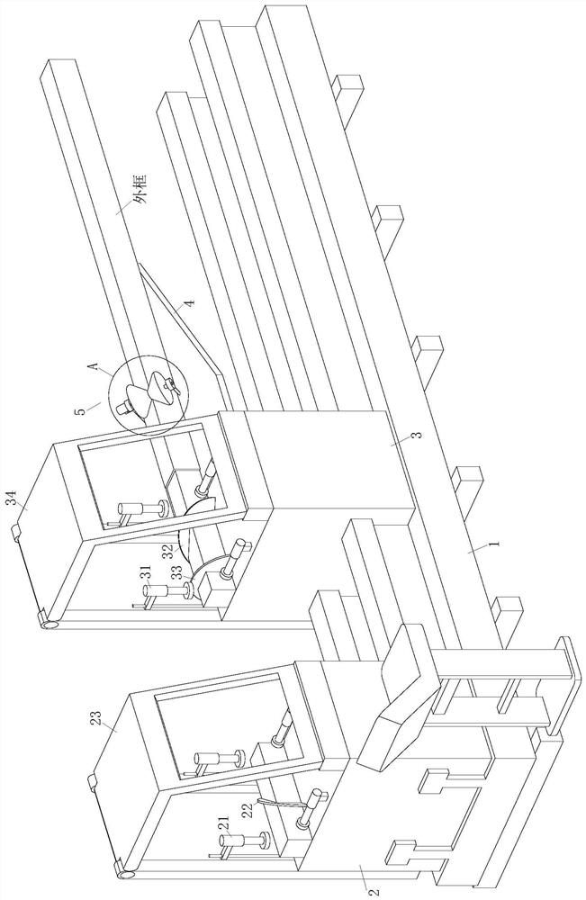 A three-head saw for processing aluminum alloy door frames