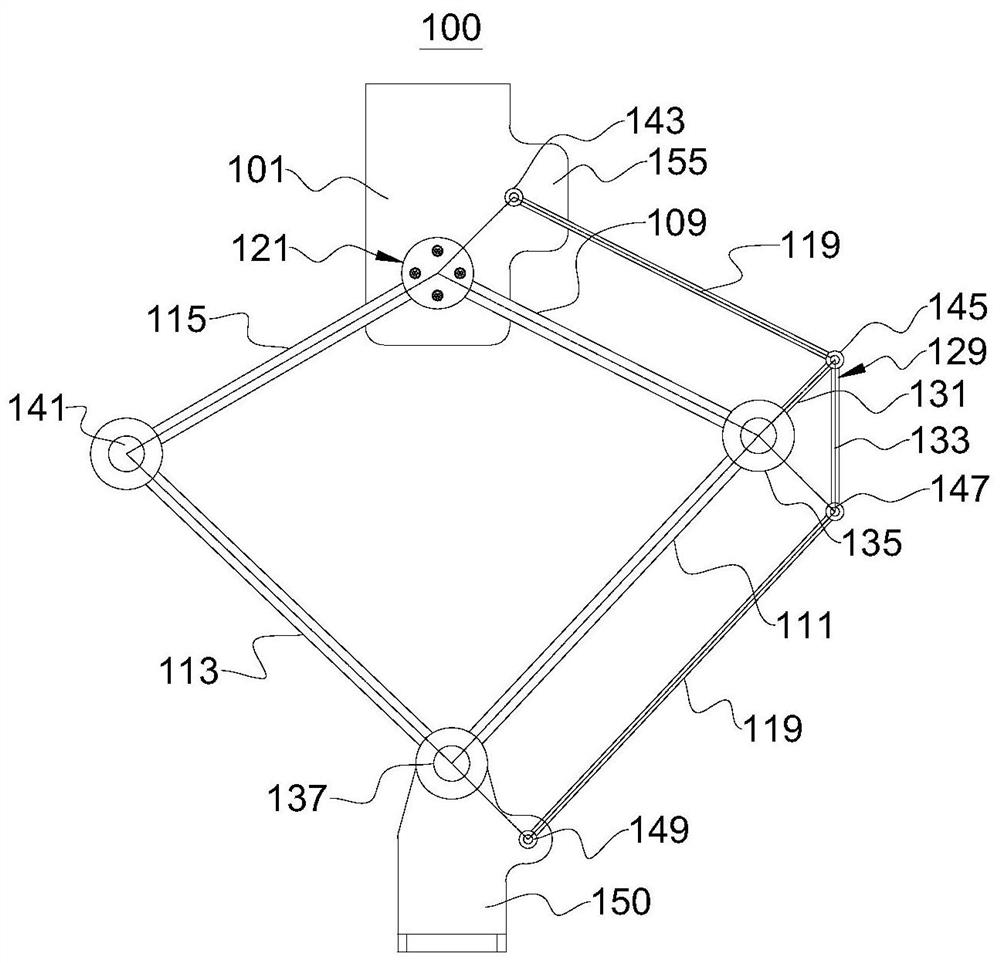 Execution driving mechanism and topping device