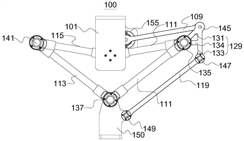 Execution driving mechanism and topping device