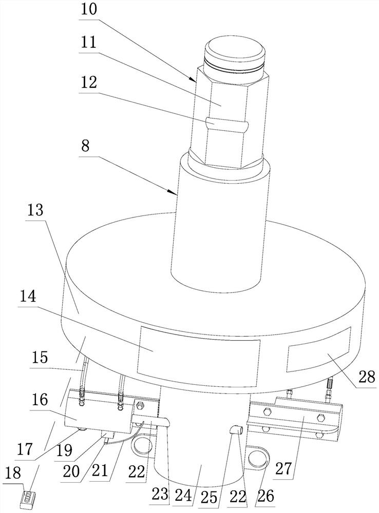 Device and method for connecting or disconnecting drill rod and power head of hole-forming pile machine