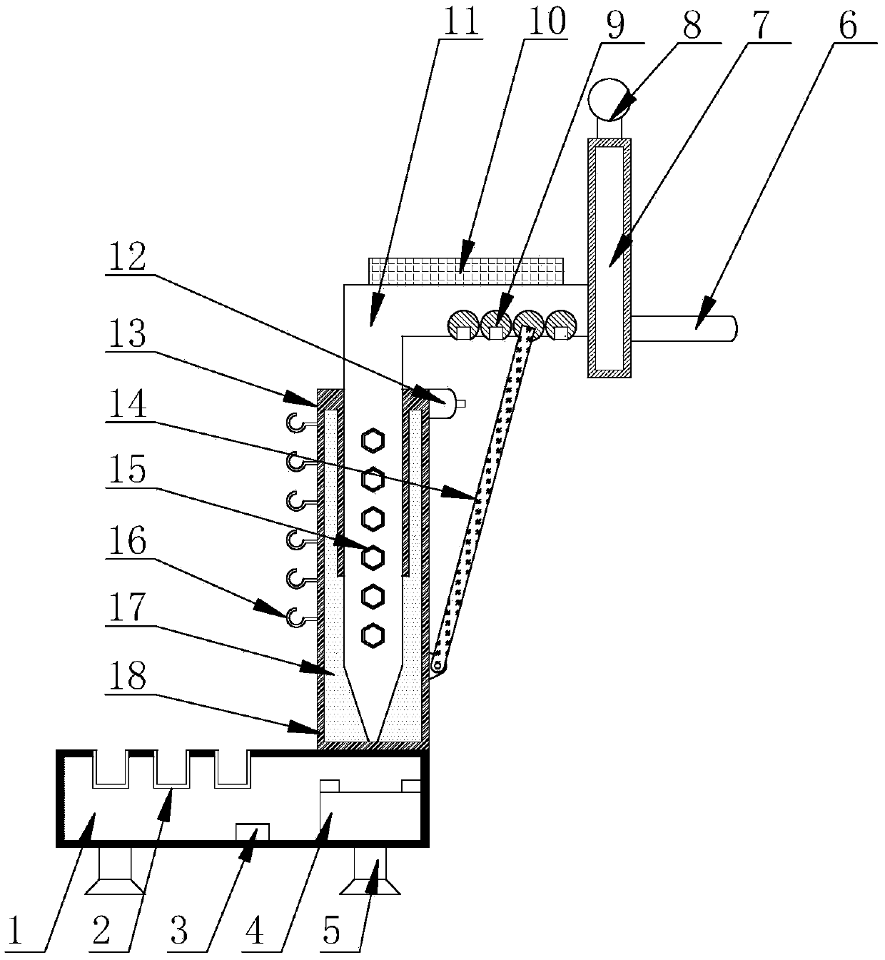 A height-adjustable basketball stand