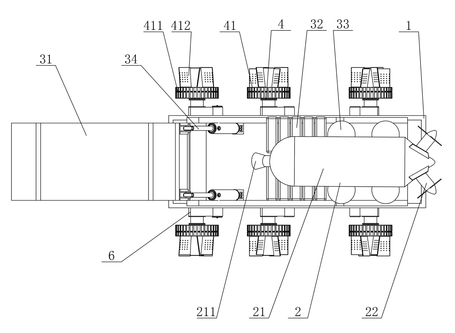 Seabed ore gathering vehicle