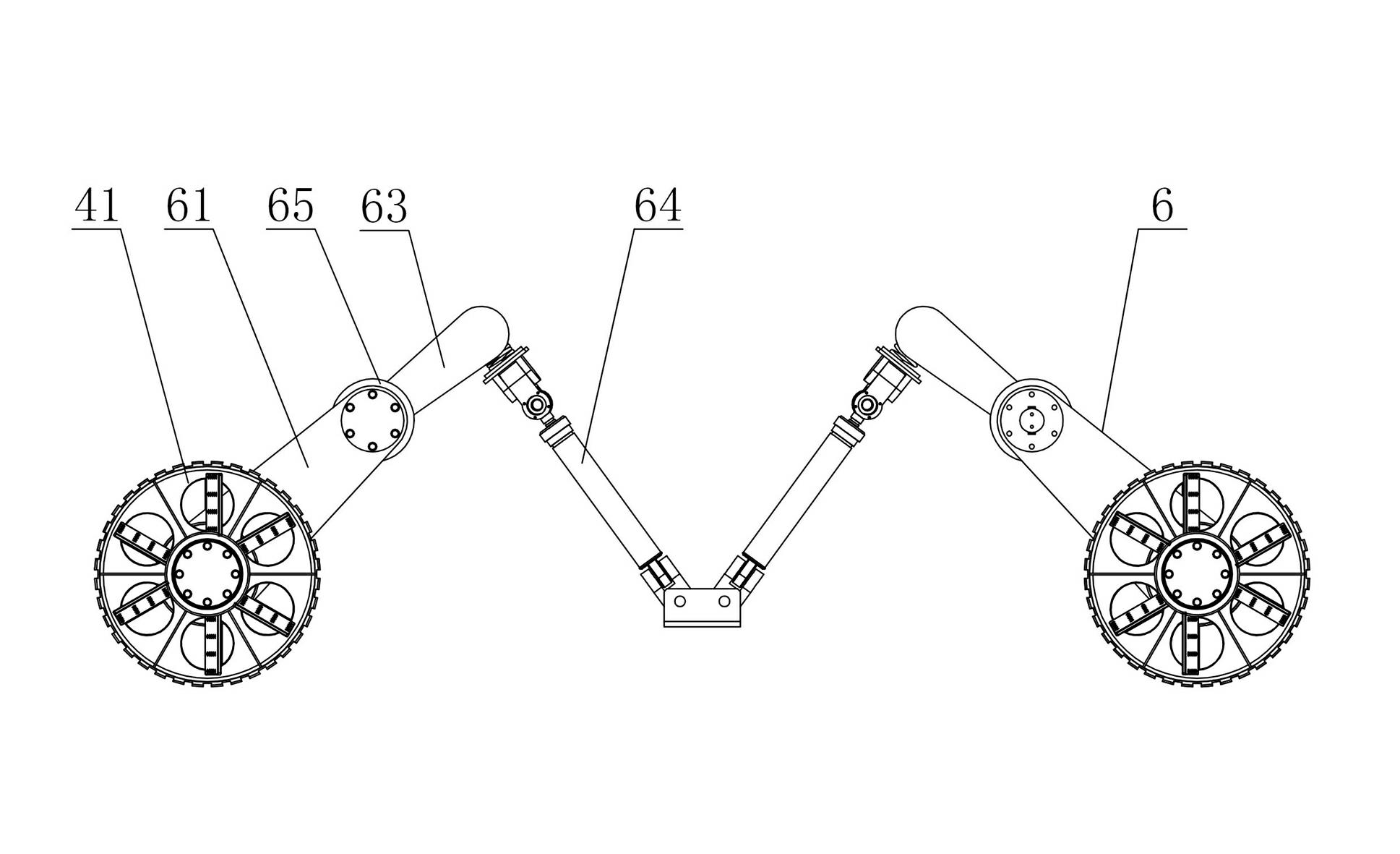 Seabed ore gathering vehicle