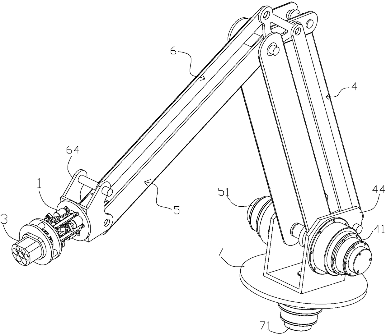 Charging robot and charging mechanical arm thereof