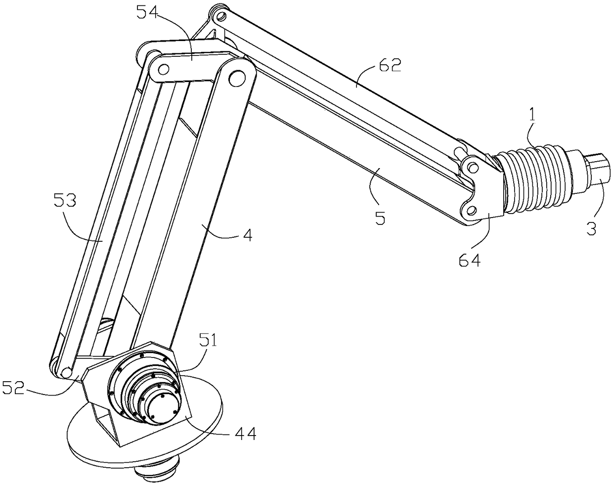 Charging robot and charging mechanical arm thereof