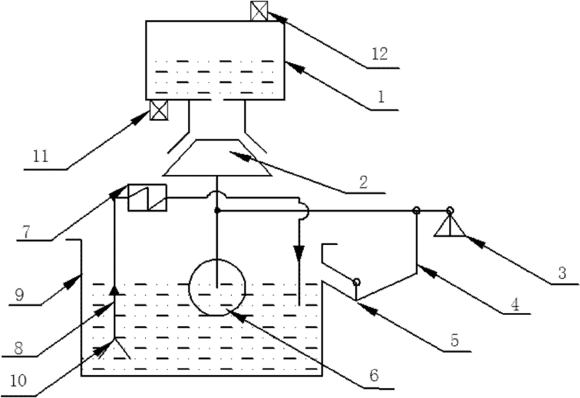 A device for water level control and waste heat removal of passive spent fuel storage pool