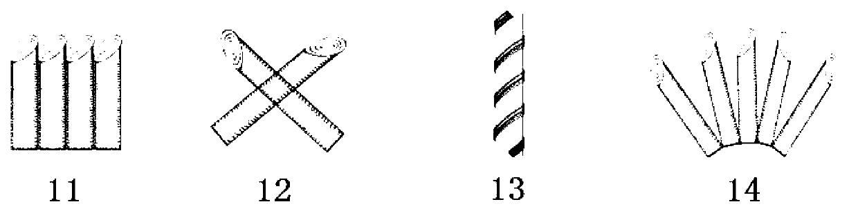 Nurse graft molding method of lythraceae lagerstroemia trunks