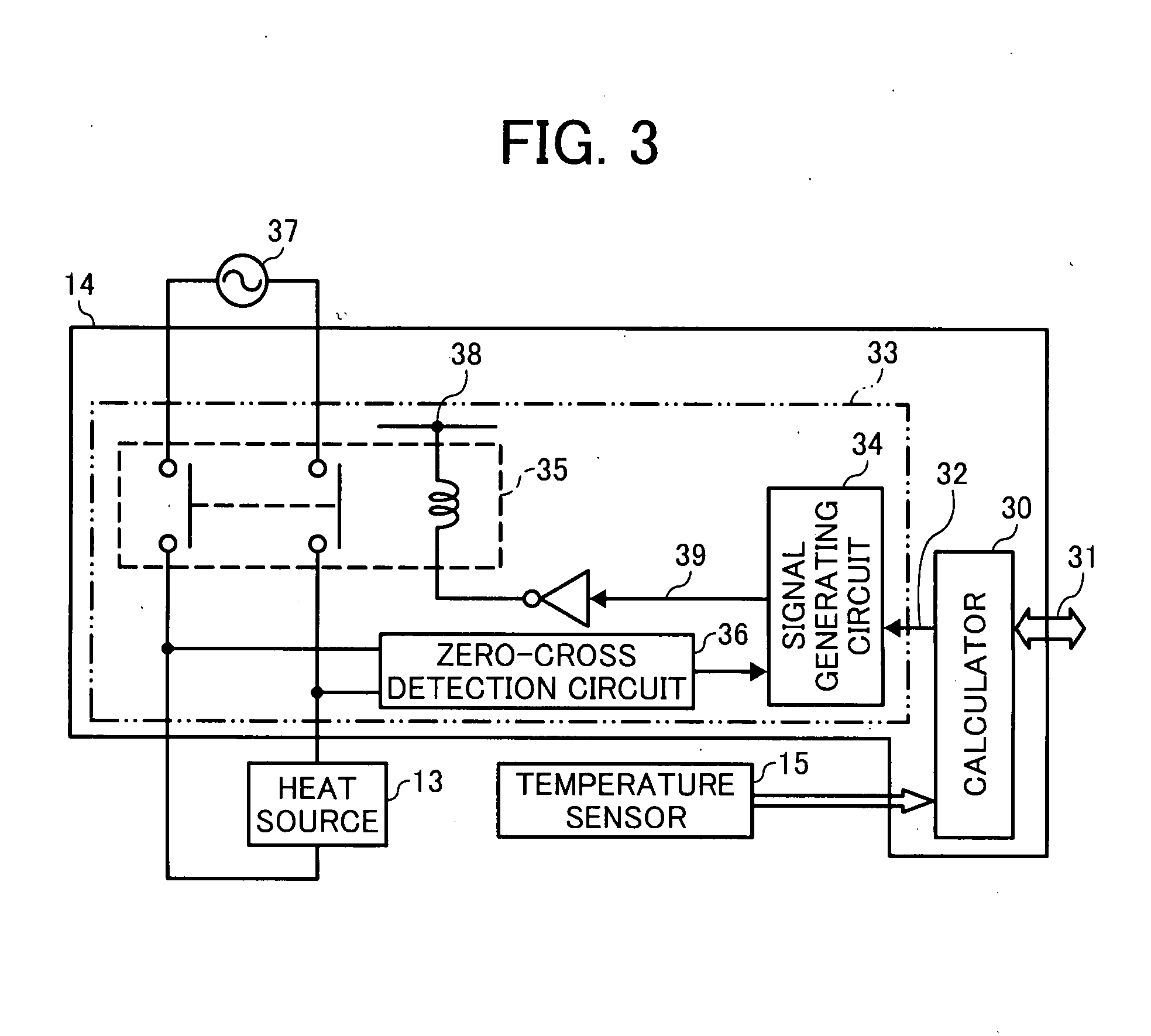 Fixing device, and method and device for heating control used in the same