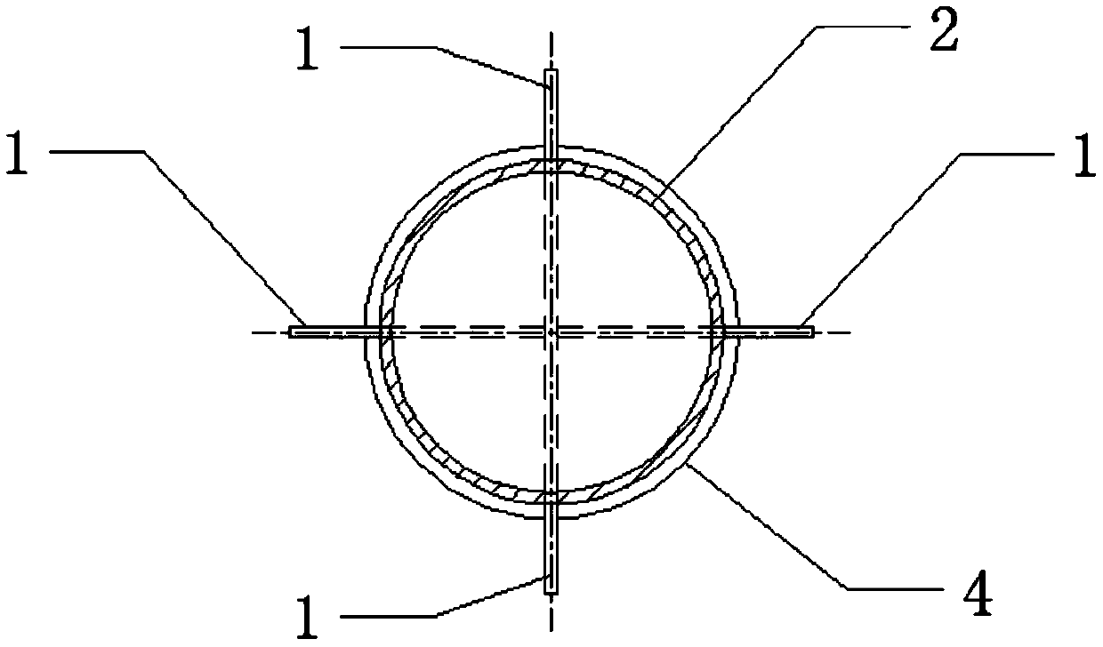 Post-inserted steel column guide device