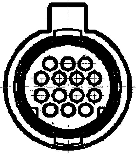 Harness connector with barb for automatic transmission