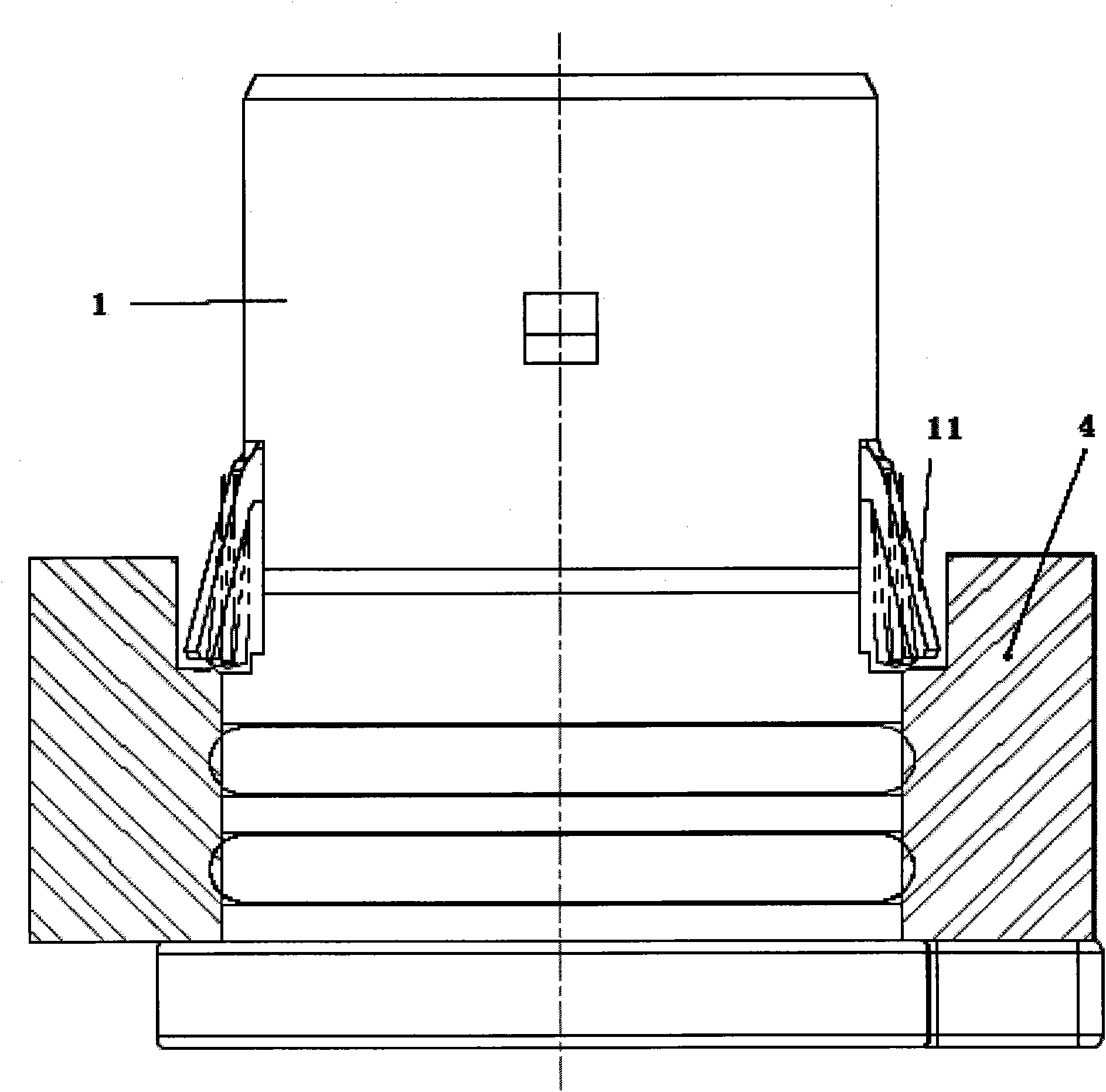 Harness connector with barb for automatic transmission