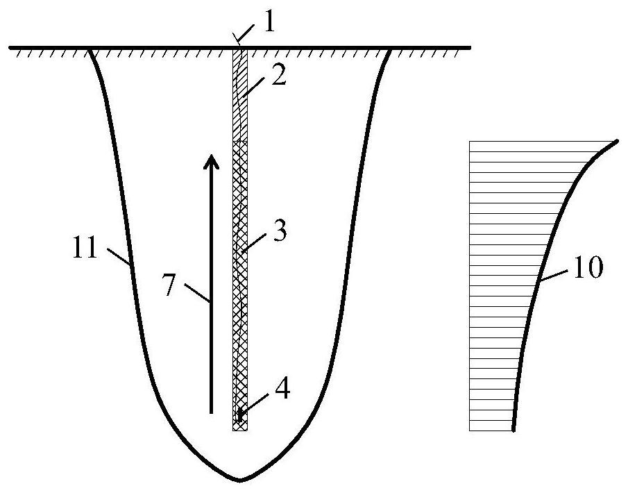 In-hole explosive charging structure for controlling blasting toe rock and construction method of in-hole explosive charging structure