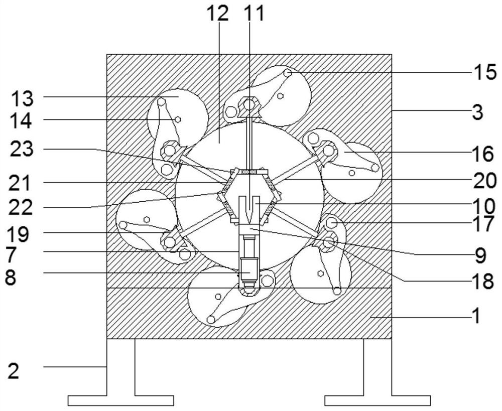 Clamping plate used in bolt lead angle forming process